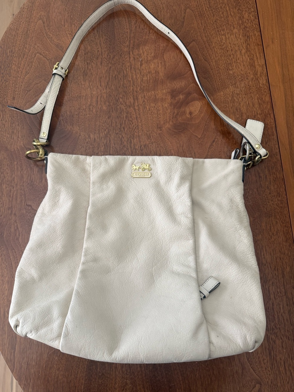 COACH Madison Isabelle Hobo Bag - Cream